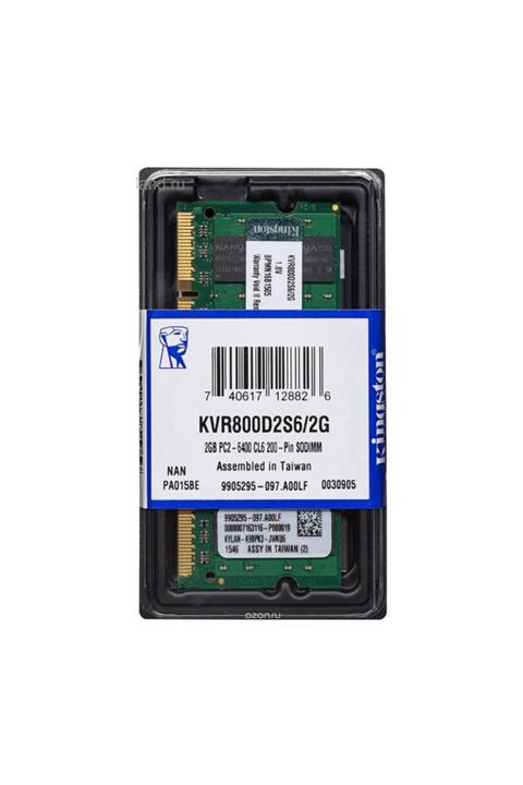 WOZLO Kingston 2gb Ddr2 800mhz Notebook Ram - Kvr800d2s6/2g