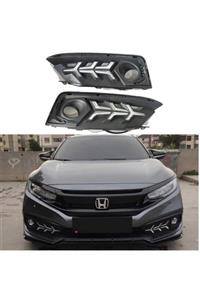 beyaztuning Honda Civic Fc5 Ön Sis Gündüz Farı Ledli Uçak Model 2021-2022