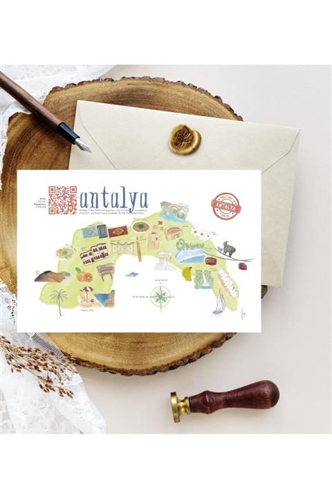 Kartpostal Kutusu 5'li Kartpostal - Antalya