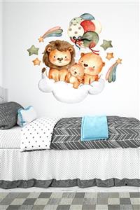 efekt reklam Sevimli Ayıcık Ve Ailesi Çocuk Odası Duvar Sticker