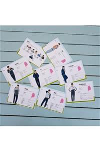 BTS Üyelerinin İmzalı Profil Kartları