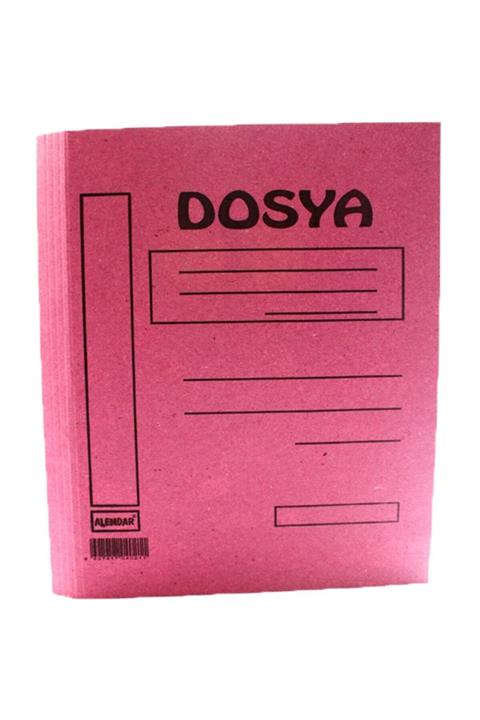 Alemdar Karton Dosya Tam Kapak Pembe 50 Li (1 Paket 50 Adet)