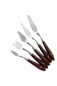 BUPEROM Metal Spatula 5`li Set (painting Knife)