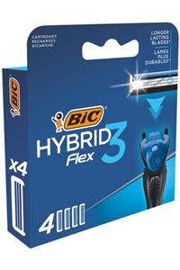 Bic Flex 3 Hybrid Yedek Tıraş Bıçağı Kartuşu 4'lü Kutu 3 Bıçak