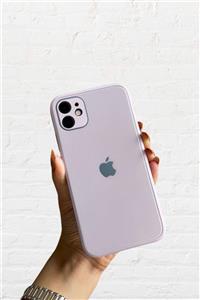 Enz Aksesuar Kum Pembe  Iphone 11 Uyumlu Kamera Korumalı Cam Kılıf