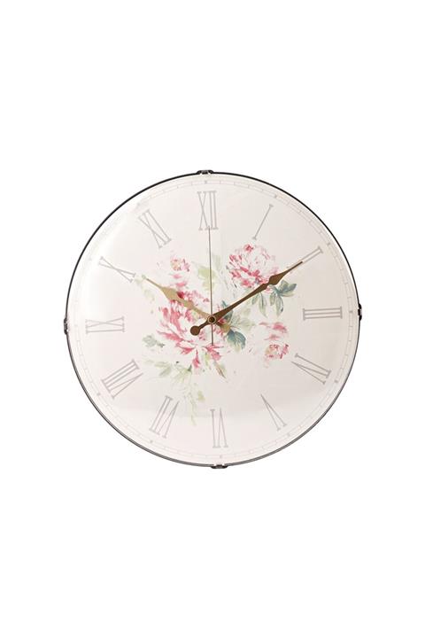 Karaca Home Peony Bombe Camlı Duvar Saati 40cm