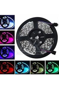 Led Rgb 3 Çipli 16 Renkli Silikonlu Rgb Şerit Kumandalı Adaptörlü Set