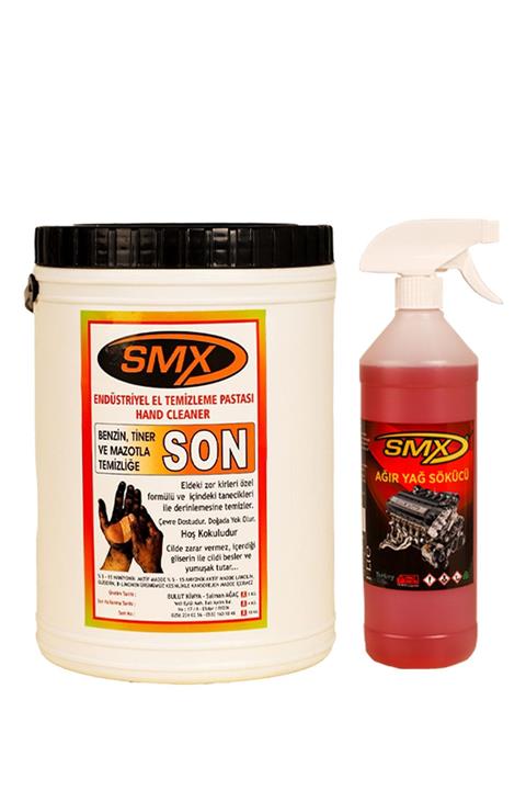 SMX Ağır Yağ Çözücü (1 Lt)/ Bitkisel El Temizleme Kremi (4 Kg)