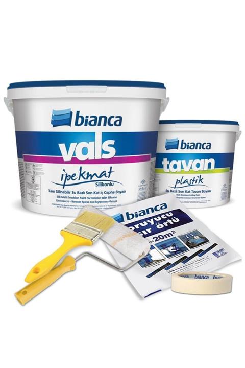 Bianca Vals Ipek Mat Silikonlu Silinebilir 15lt + Tavan 10kg Set 2818 Ay Tozu
