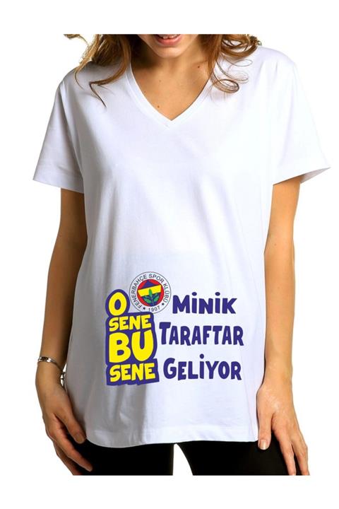 venüsdijital Minik Taraftar Geliyor Fb Baskılı Hamile Tişörtü