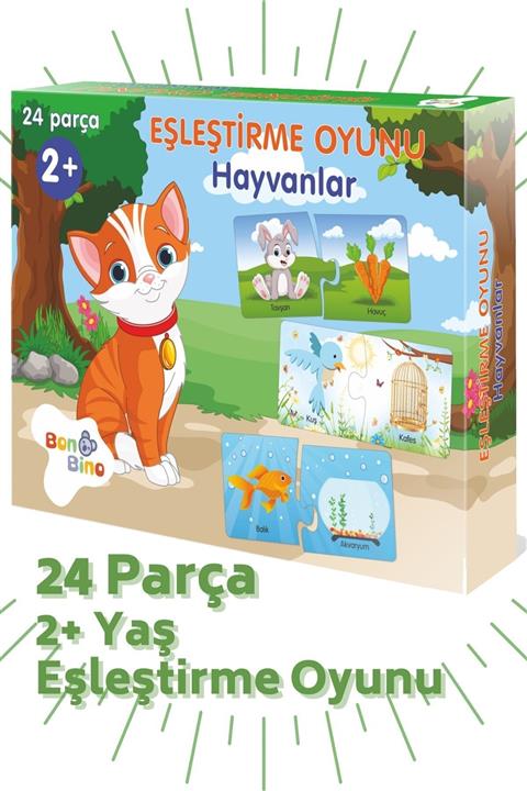 Bonbino Eşleştirme Oyunu 24 Parça, 2 Yaş \