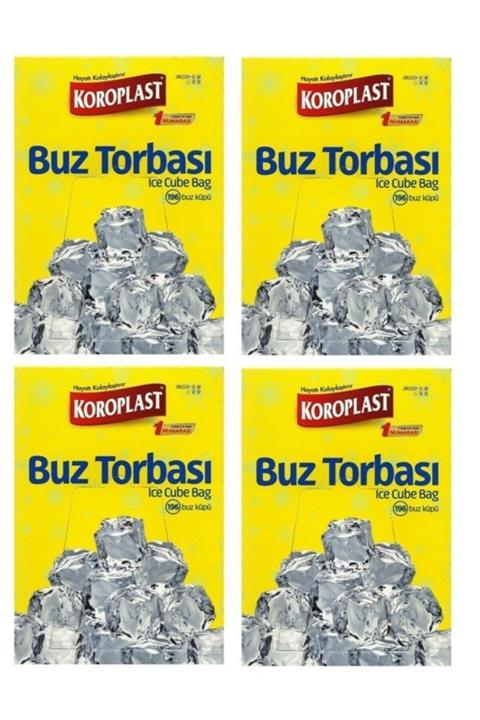 Koroplast Buz Torbası 196 Küp X 4 Paket