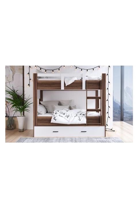 Vivense Linda 2 Katlı Ranza + Yavru Karyola