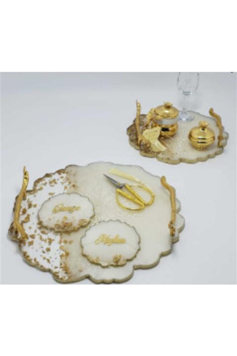 Gelince Alışveriş Epoksi Nişan Tepsisi Seti