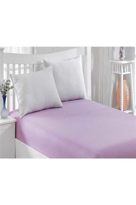 Taşan Tekstil Battal Boy Penye Çarşaf - Lila