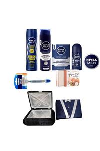 Nivea Damat Bohçası Seti 9 Parça Cilt Bakım Çeyiz Bohça Seti