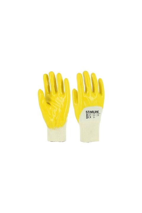 Starline E-204 Sarı Nitril Iş Eldiven