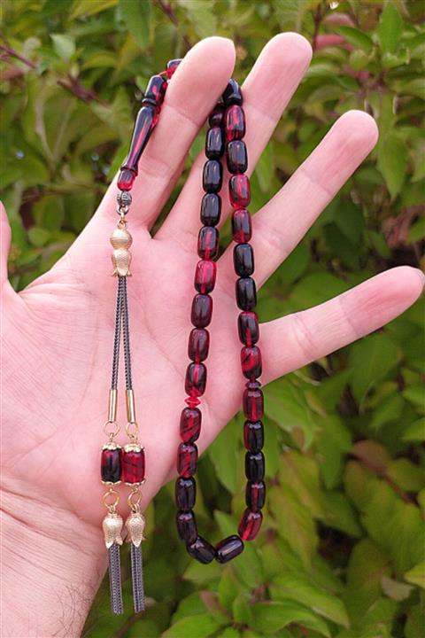 Modalyon 7*11 Mm Kapsül Kesim Sıkma Ateş Kehribar Tesbih Faris Baydun Usta Orjinal Ateşi Kehribar Tespih