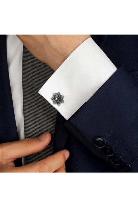 Anı Yüzük Erkek Gri Sultan Abdülhamid Kol Düğmesi