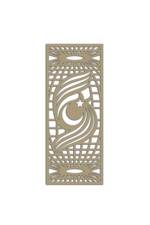 Liar Dekor Liar Ahşap Seperatör (Paravan) - KSP-199 - (10 mm) - (100 cm x 210 cm) - (Ham)
