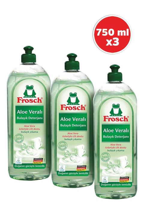Frosch Aloe Veralı Bulaşık Deterjanı 750 ml 3'lü