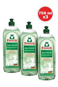 Frosch Aloe Veralı Bulaşık Deterjanı 750 ml 3'lü