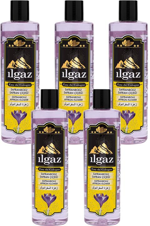 ILGAZ Elit 400 ml 5'li 70 Safran Çiçeği Kolonyası