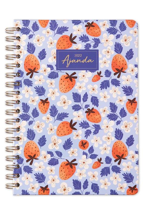 Matt Notebook 2022 Haftalık Planlayıcı Ajanda Çilek