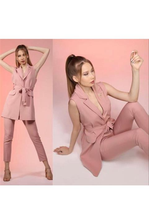 TRENDMODA AY Yelekli Takım Elbise