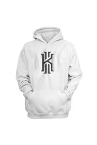 usateamfans Erkek Beyaz Kyrie Irving Hoodie Sweatshirt