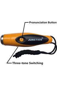 junction Elektronik Düdük, 3 Tonlu, 125 Desibel, Hakem Antrenör Düdüğü Sarı