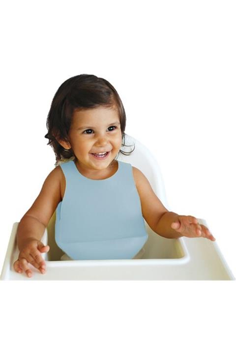 Oioi Silikon Mama Önlüğü - Mavi Renk