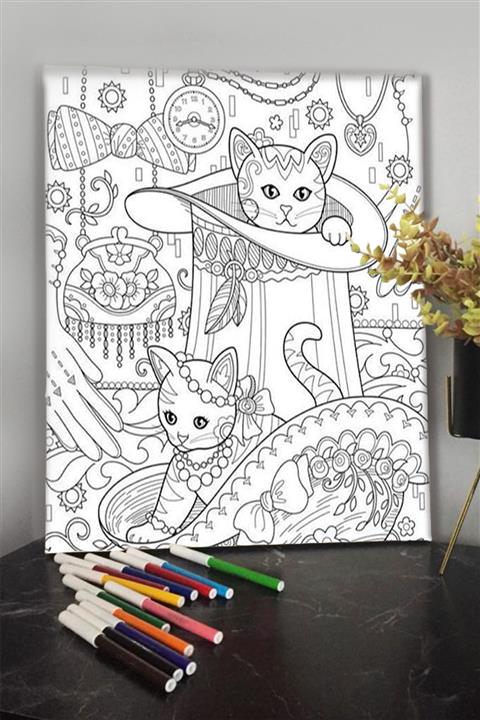 KanvasSepeti 40x30cm Çocuklar Için Guaj,akrilik,keçeli,sulu Boya Ile Boyanabilir Tuval Kalem Hediyesi Yoktur. 6