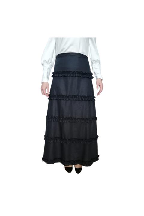 LEYLA GÜRSEL Keten Özel Tasarım Etek