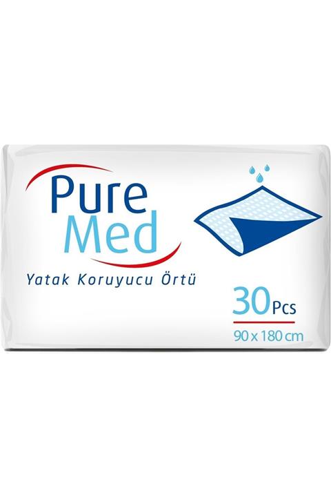Puremed Hasta Yatak Koruyucu 90*180 cm 30 Adet Tekli Paket