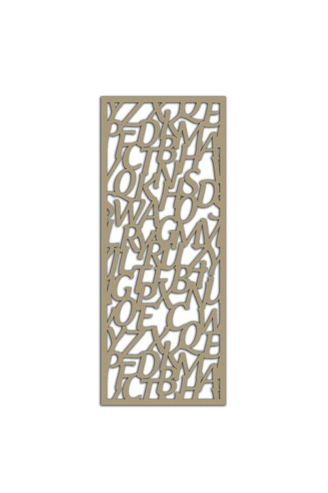 Liar Dekor Liar Ahşap Seperatör (Paravan) - KSP-01 - (10 mm) - (85 cm x 210 cm) - (Ham)