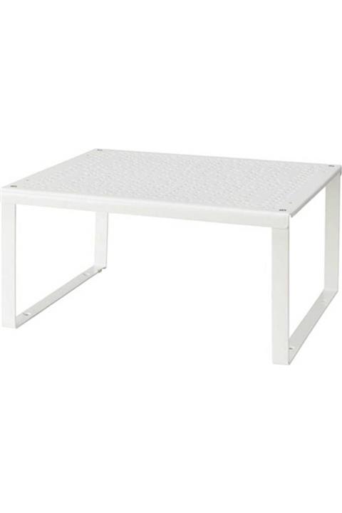 BİODATA Dolap Içi Düzenleyici Raf Tezgah Üstü Metal Raf Bardak Tabak Tencere Rafı Mutfak Dolabı