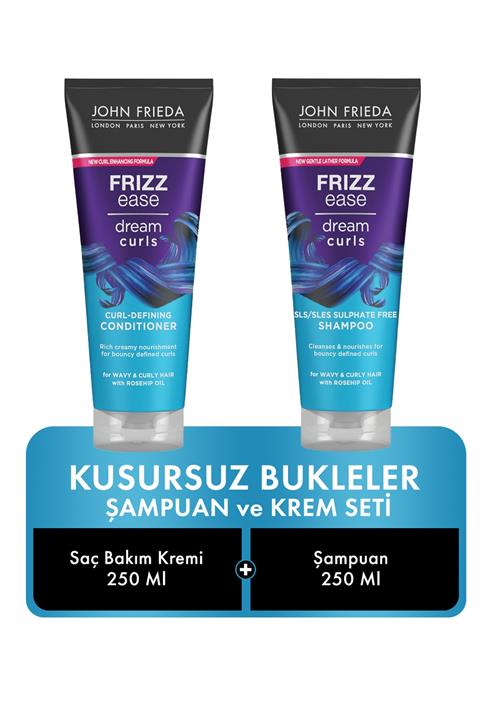 John Frieda Kusursuz Bukleler Için Saç Bakım Kremi Ve Şampuan 250 Ml 2'li