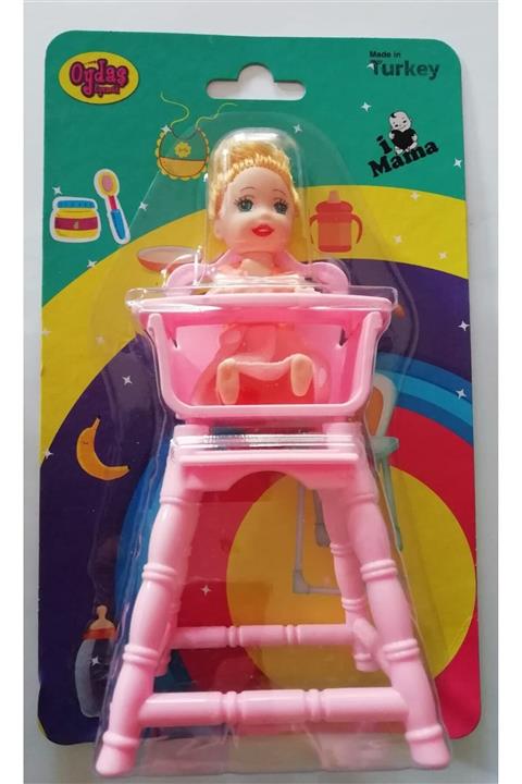 İ MAMA Oyuncak Yemek Masası Sarı Saçlı Bebek Kız (17 Cm)
