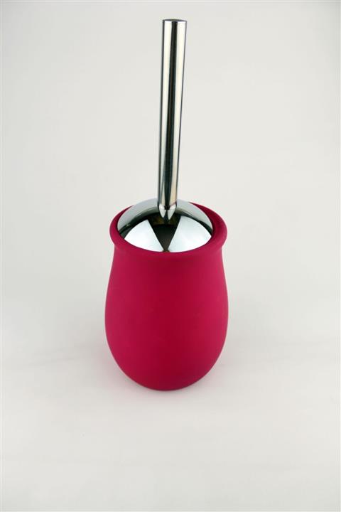 ALBETTO Seramik Klozet / Tuvalet Fırçası Soft Silikon Kaplama Pembe