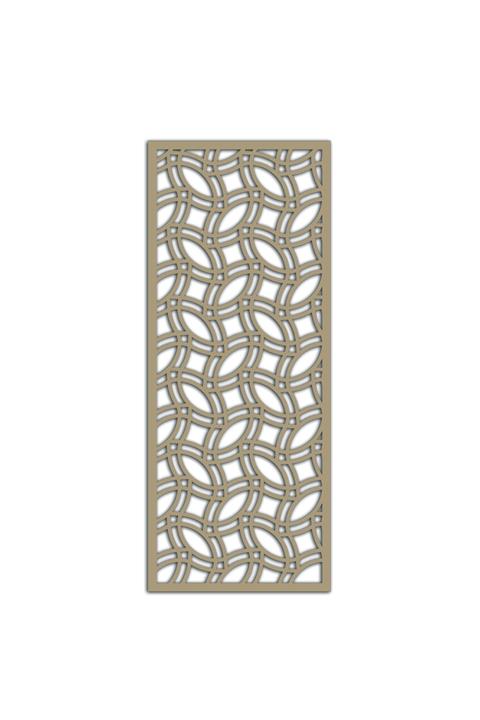 Liar Dekor Liar Ahşap Seperatör (Paravan) - KSP-69 - (18 mm) - (100 cm x 210 cm) - (Ham)