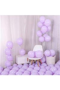 Parti dolabı 50'li Lila Makaron Pastel Renk Mat Balon