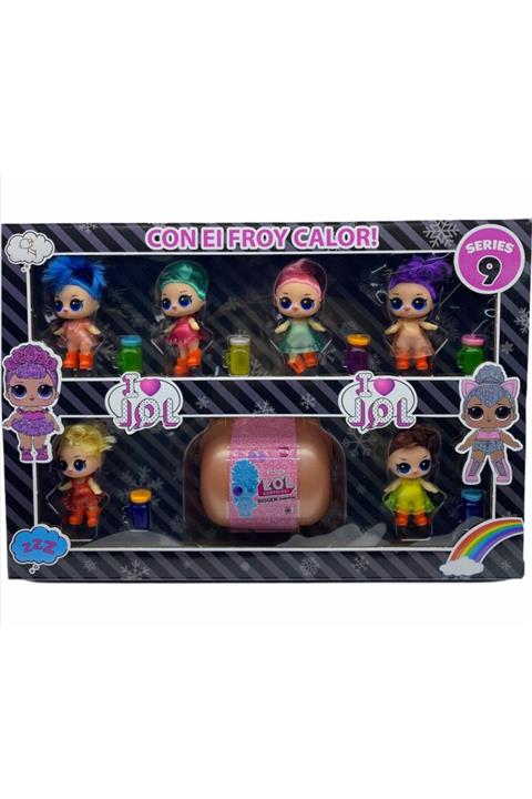 LOL Harika 6lı Bebek+1süpriz Bebek 14 Parça Figür Set