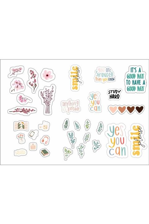 Yıldırım Reklam Bahar Sticker Seti Planner-ajanda-defter-telefon-bilgisayar Için Uygun