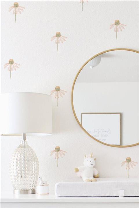 Sticker Ekspres Uçan Papatyalar Papatya Duvar Sticker Seti