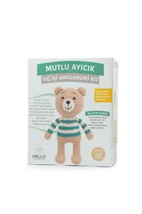 Prestij Boncuk Yeni Başlayanlar Için Hello Mutlu Ayıcık Tığ Işi Amigurumi Yapım Kiti