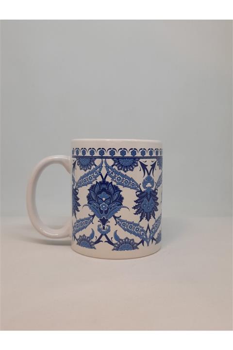 HAN EL SANATLARI Geleneksel Türk Motifli Seramik Kupa