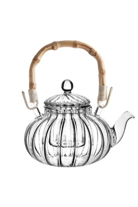 Perotti Esta Bambu Saplı Cam Demlik 600 ml