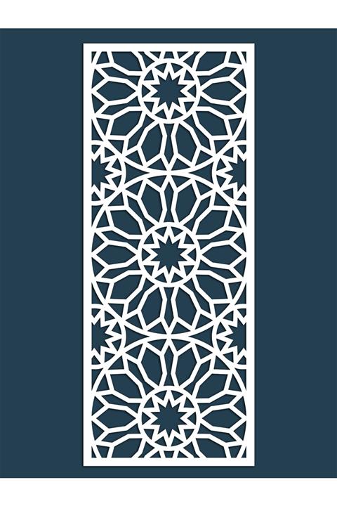 Liar Dekor Liar Ahşap Seperatör (Paravan) - KSP-201 - (10 mm) - (60 cm x 160 cm) - (Beyaz)