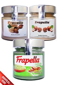 Frapella Antep Fıstık Kreması, Badem Kreması, Fındık Kreması 3 Adet X 220 Gr.